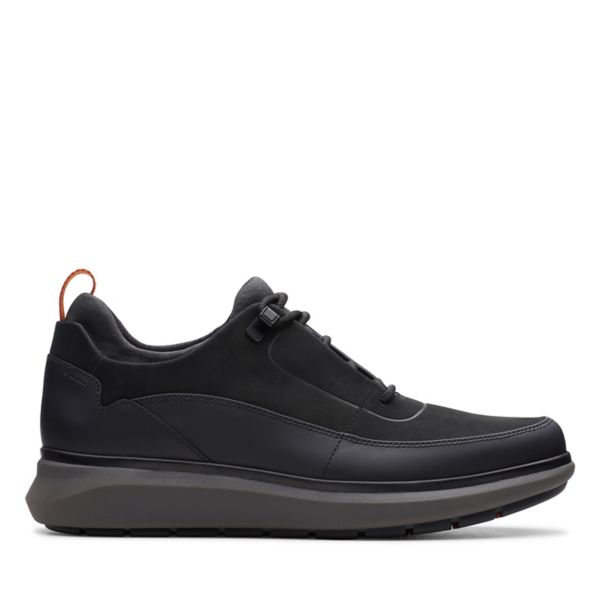 Clarks Mens Un Venture Low Trainers Black | CA-257931